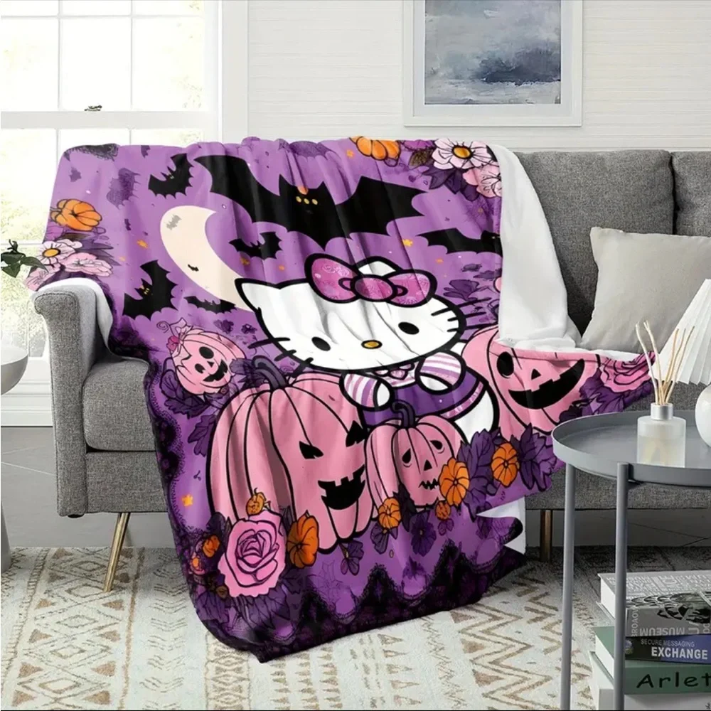 Hello Kitty Halloween Blanket, Halloween Hello Kitty Blanket